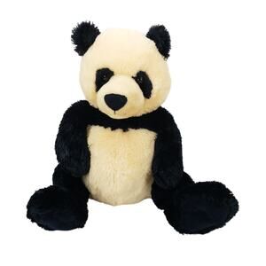 Gund Zi-Bo Panda Bear Plush 15" Stuffed Animal Toy Realistic Cream Black